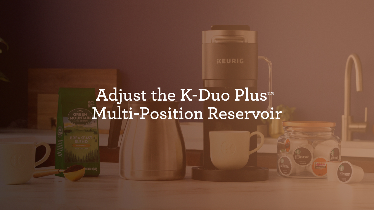 keurig k duo plus water reservoir