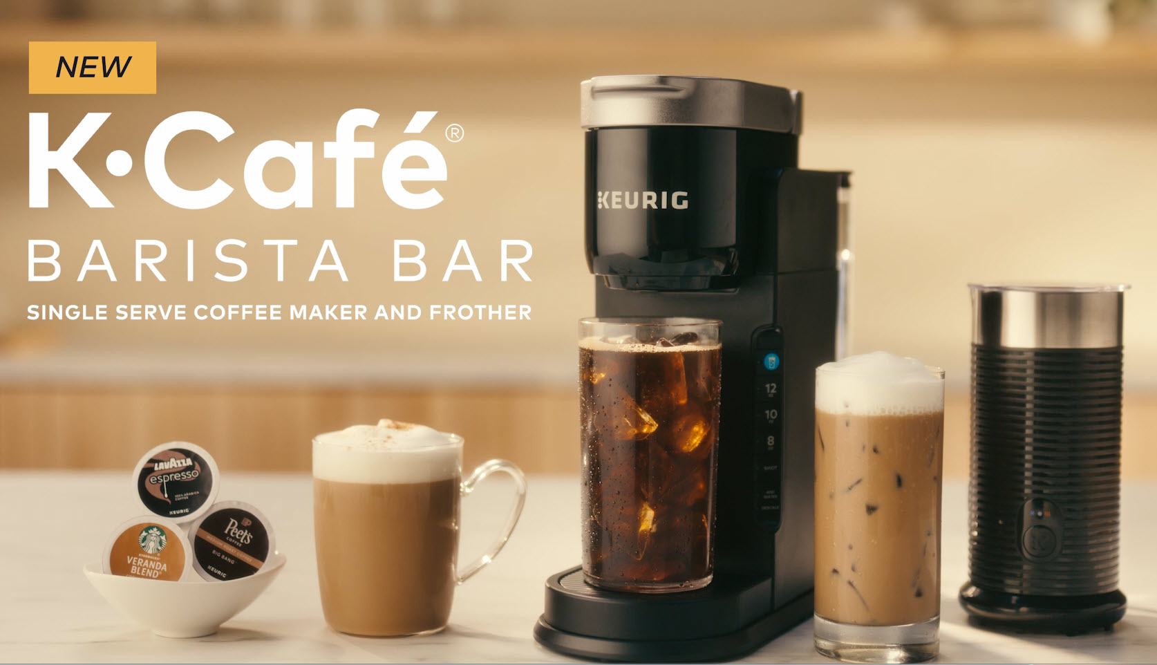 Cafe Barista Bar K Cafe Cappuccino Maker Keurig K-Cafe Barista Bar